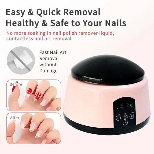36W Professional Nail Debonding Steamer Fast Debonding Tool Steam High-Temperature Nail Polish Remover Suitable For Salons