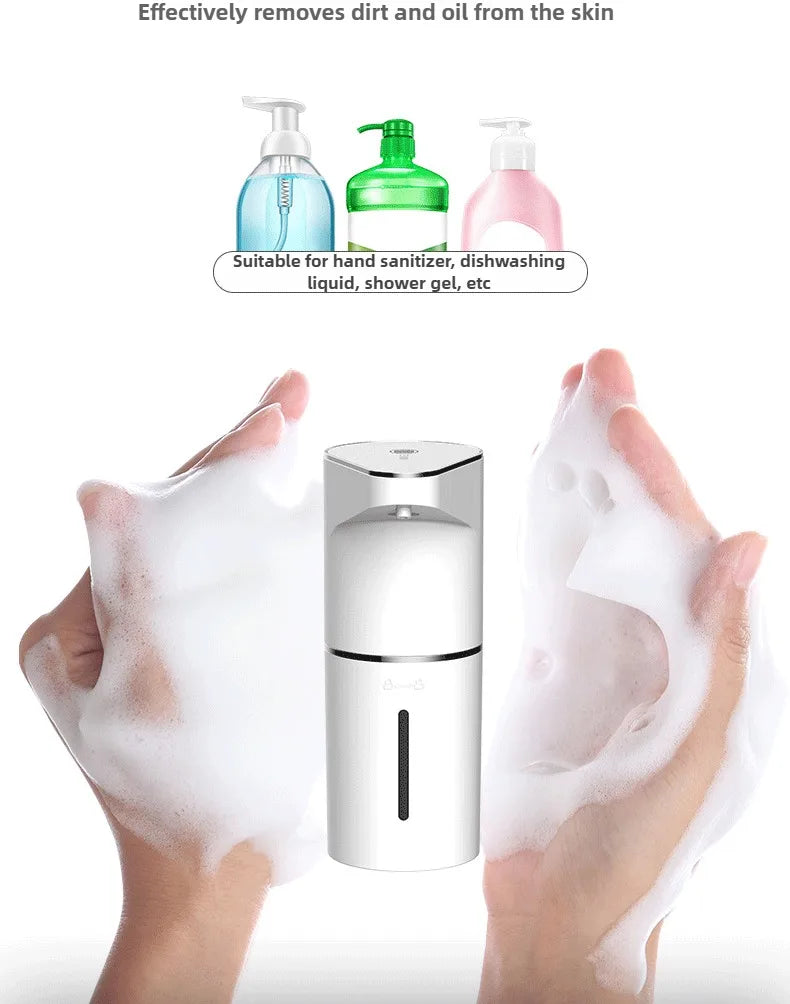 Automatic Soap Dispenser Touchless Foaming Soap Dispenser 350ml USB Rechargeable Electric 4 Level Adjustable Foam Soap Dispenser