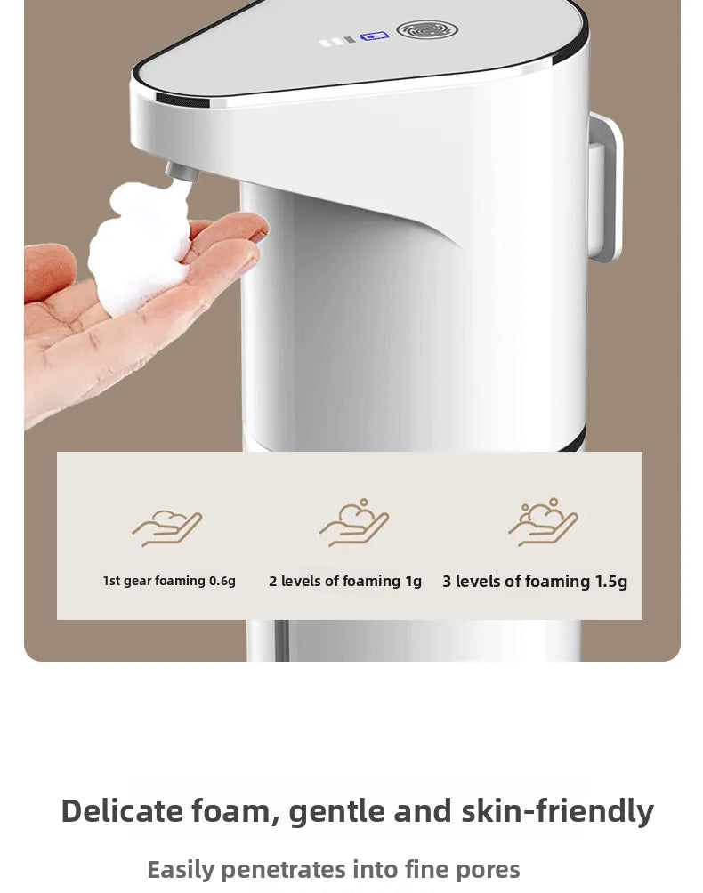 Automatic Soap Dispenser Touchless Foaming Soap Dispenser 350ml USB Rechargeable Electric 4 Level Adjustable Foam Soap Dispenser