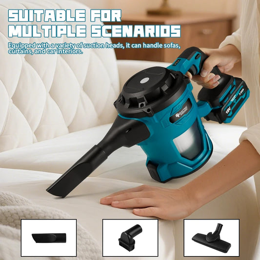 16000pa Cordless Electric Vacuum Cleaner Handheld Rechargeable Dry/Wet Dust Carpet Collector Machine for Makita 18v Battery Pin