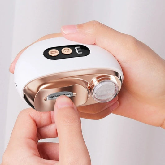 Electric Nail Clipper 2-in-1 Trim & File｜Type-C Fast-Charge, Auto Home-Portable Mani-Pedi,Personal Care Electric Nail Clipper