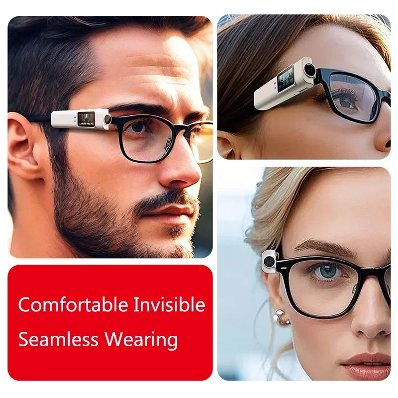 2.7K HD FPV Glasses Camera Wearable WiFi Video Camcorder 110°Wide Angle Lens Anti-shake Built-in Battery APP Control FPV Camera