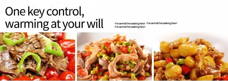 -Fast Food Display Electric Food Warmer Display Bain Marie Buffet Food Warmer With Glass Cover