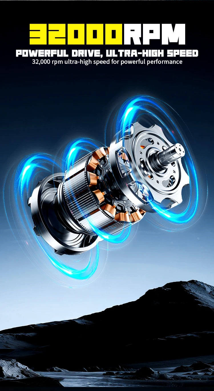 16000pa Cordless Electric Vacuum Cleaner Handheld Rechargeable Dry/Wet Dust Carpet Collector Machine for Makita 18v Battery Pin